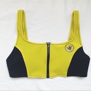 NEW 🌸 Body Glove Throwback Bikini ZIP Top